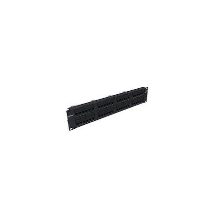 Commscope Patch Panel, 3-1/2 in. H x 19 in. W x 4.7 in. L, Thermoplastic, Steel UNP-6-DM-2U-48